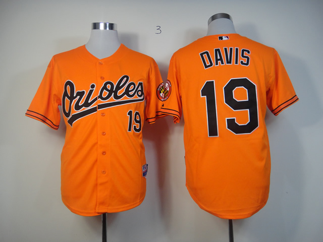 Men Baltimore Orioles #19 Davis Orange MLB Jerseys->baltimore orioles->MLB Jersey